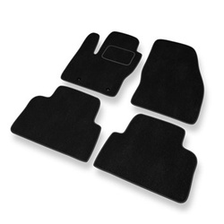 Tapetes de veludo para carros Ford Kuga I SUV (2008-2012) - Tapetes para carros preta
