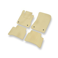 Tapetes de veludo para carros Mercedes-Benz Classe E W211 (2002-2009) - Tapetes para carros bege