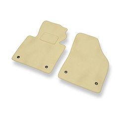 Tapetes de veludo para carros Volkswagen Touran I Minivan (2003-2010) - Tapetes para carros bege