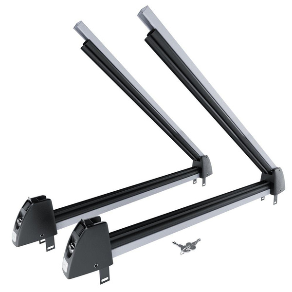 Porta-esquis de tejadilho - Ski rack M-7705s - prata - para 5 pares de esquis ou 4 pranchas de snowboard