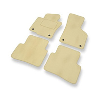 Tapetes de veludo para carros Volkswagen Passat B6 (2005-2010) - Tapetes para carros bege