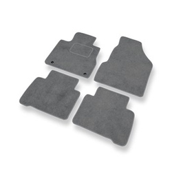 Tapetes de veludo para carros Nissan Murano II SUV (2009-2015) - Tapetes para carros cinza