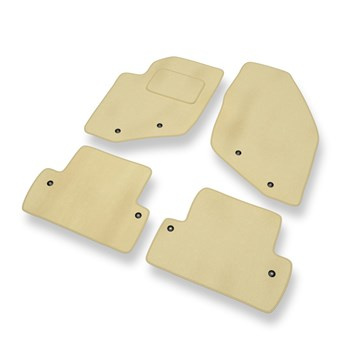 Tapetes de veludo para carros Volvo S60 I (2000-2009) - Tapetes para carros bege