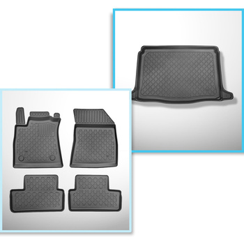 Conjunto de tapetes de bagageira e tapetes de carro feitos sob medida para Renau