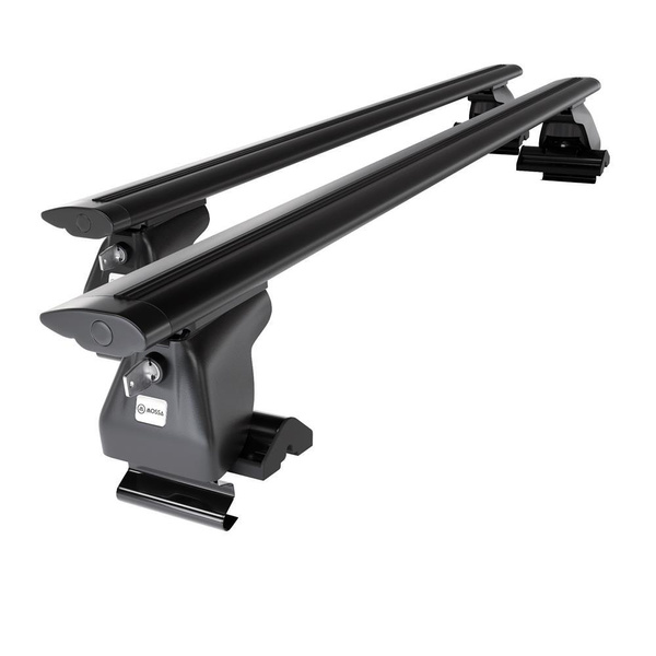 Suporte de tejadilho compatível com Chrysler PT Cruiser Minivan (2001-2010) - bagageiro preto - mala de teto - rack de barras - sem elementos de montagem - Alumínio