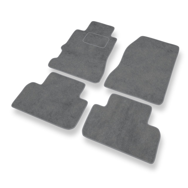 Tapetes de veludo para carros Honda Legend III Sedan (1995-2004) - Tapetes para carros cinza