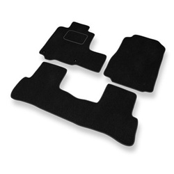 Tapetes de veludo para carros Honda CR-V III SUV (2007-2012) - Tapetes para carros preta