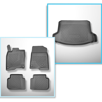 Conjunto de tapetes de bagageira e tapetes de carro feitos sob medida para Honda