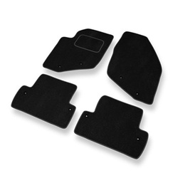 Tapetes de veludo para carros Volvo S60 I Sedan (2000-2009) - Tapetes para carros preta