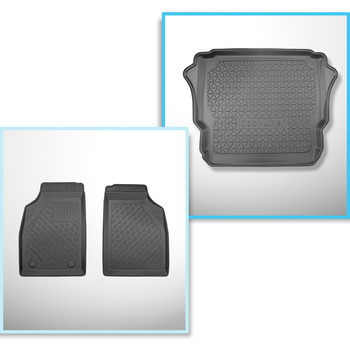 Conjunto de tapetes de bagageira e tapetes de carro feitos sob medida para Ligie