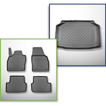 Conjunto de tapetes de bagageira e tapetes de carro feitos sob medida para Audi 
