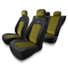 Capas de carro universais para Dacia Dokker (2012-2019) - amarelo