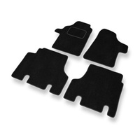 Tapetes de veludo para carros Mercedes-Benz Vito W639 (2003-2014) - Tapetes para carros preta