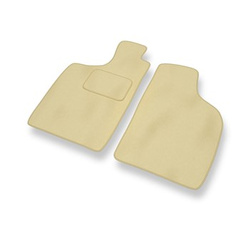 Tapetes de veludo para carros Nissan Navara D22 Pick-Up (1997-2005) - Tapetes para carros bege