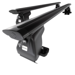 Suporte de tejadilho compatível com DS 4 Hatchback (2011-2018) - bagageiro preto - mala de teto - rack de barras - sem elementos de montagem - Alumínio