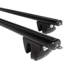 Suporte de tejadilho compatível com Dacia Lodgy Van (2012-2022) - bagageiro preto - mala de teto - rack de barras - barras integradas - Alumínio