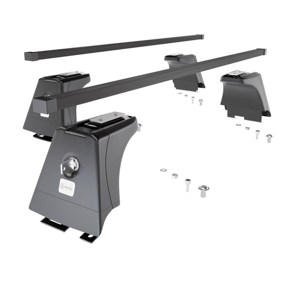 Suporte de tejadilho compatível com Toyota Avensis mk III Combo (2009-2019) - bagageiro preto - mala de teto - rack de barras - pontos de montagem - Aço