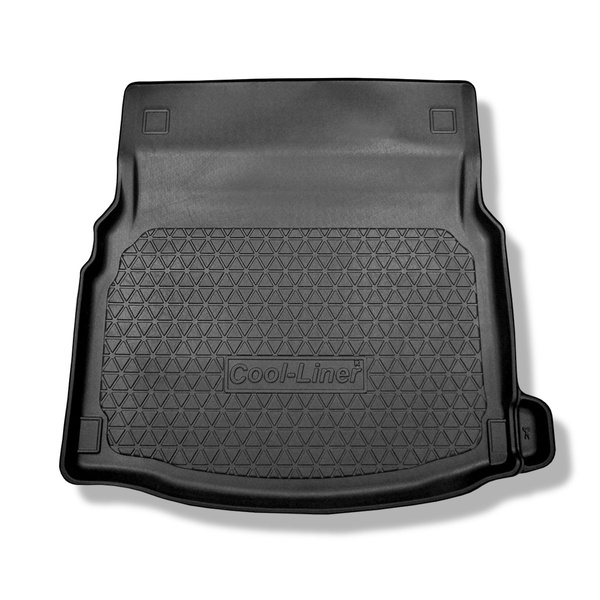 Tapete para a bagageira projetado para Mercedes-Benz Classe E W213 Limusine (04.2016-....) - assentos traseiros bipartidos; não para a versão Plug-in Hybrid; sem subwoofer (soundsytem Burmester)