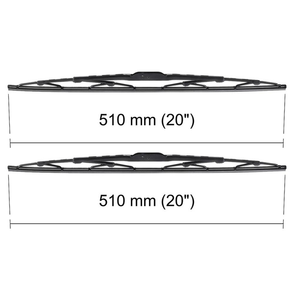 Escovas limpa-vidros para pára-brisas para Nissan Cube Hatchback (08.2009-03.2011) - standard
