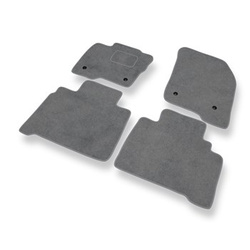 Tapetes de veludo para carros Ford S-Max II Minivan (2015-2023) - Tapetes para carros cinza
