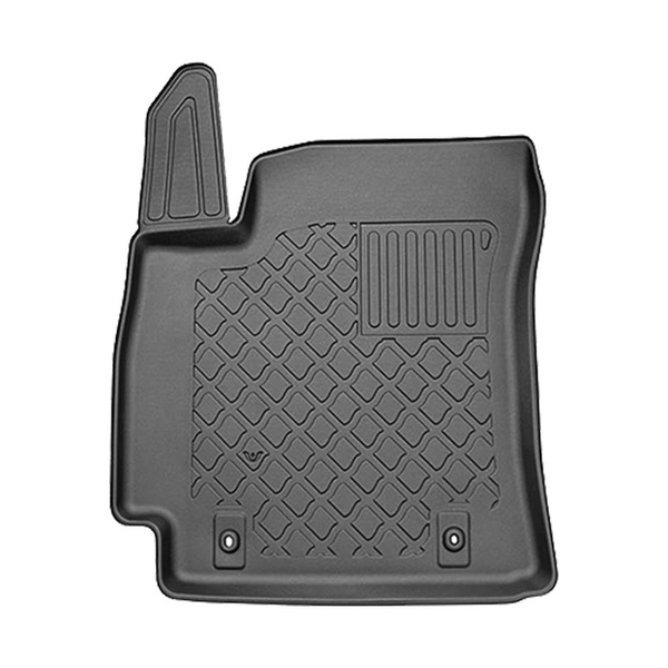 Conjunto de tapetes de bagageira e tapetes de carro feitos sob medida para Hyundai Kauai II SUV (04.2023-....) - parte superior do porta-malas; base móvel na posição mais alta; com e sem subwoofer; não para a versão elétrica; também com tração híbrida