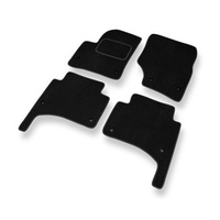 Tapetes de veludo para carros Volkswagen Touareg I (2002-2010) - Tapetes para carros preta