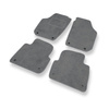 Tapetes de veludo para carros Skoda Roomster I Van (2006-2015) - Tapetes para carros cinza