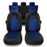 Capas de carro universais para BMW X6 E71, E72, F16 (2008-2019) - azul