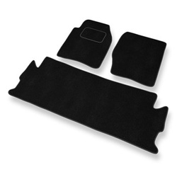 Tapetes de veludo para carros Land Rover Discovery II SUV (1998-2004) - Tapetes para carros preta