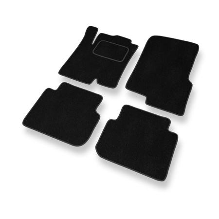 Tapetes de veludo para carros Smart ForFour I (2004-2006) - Tapetes para carros preta