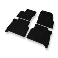 Tapetes de veludo para carros Ford Transit Connect (5-lugares) (2014-....) - Tapetes para carros preta