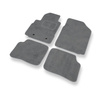 Tapetes de veludo para carros Toyota Yaris I Hatchback, Sedan (1999-2005) 5 portas - Tapetes para carros cinza