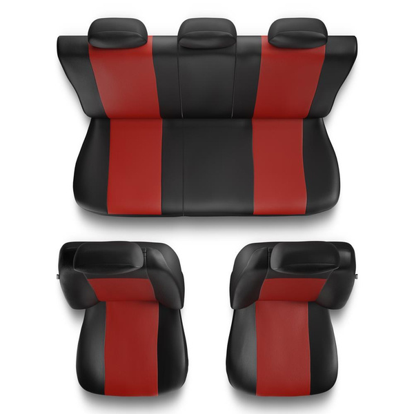 Capas de carro universais para Citroen C4 Aircross (2012-2014) - vermelho