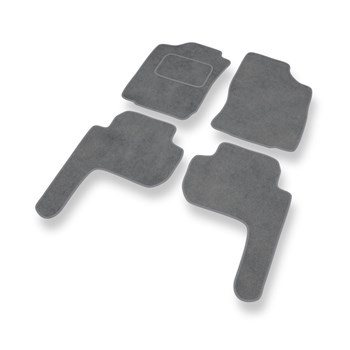 Tapetes de veludo para carros Toyota Land Cruiser J90 (5 portas) (1996-2003) - Tapetes para carros cinza