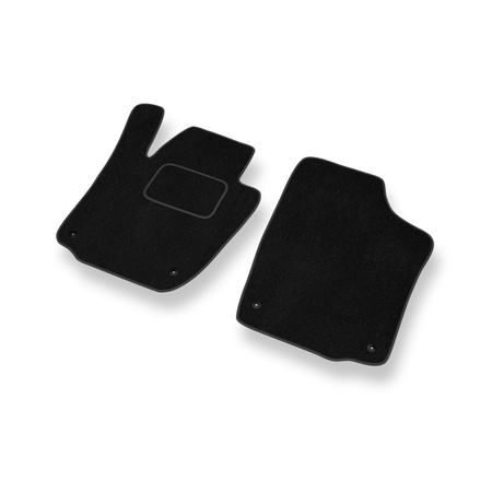 Tapetes de veludo para carros Skoda Rapid II (2012-2019) - Tapetes para carros preta