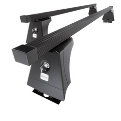 Suporte de tejadilho compatível com Peugeot Boxer III Ônibus (2014-....) - bagageiro preto - mala de teto - rack de barras - pontos de montagem - Aço