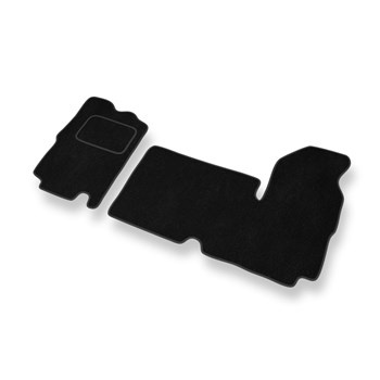 Tapetes de veludo para carros Renault Master II (3 lugares) (1997-2010) - Tapetes para carros preta