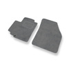 Tapetes de veludo para carros Nissan Pixo Hatchback (2008-2013) - Tapetes para carros cinza