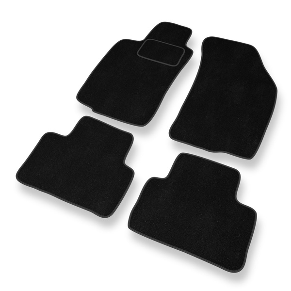 Tapetes de veludo para carros Alfa Romeo GT Coupé (2003-2010) - Tapetes para carros preta