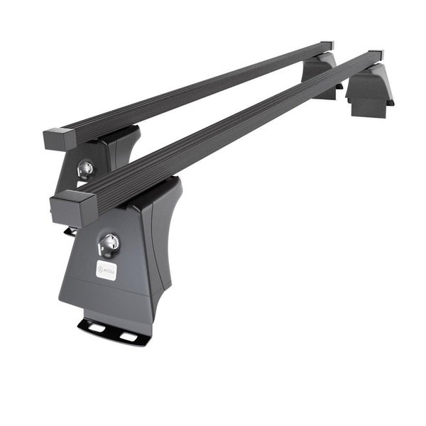 Suporte de tejadilho compatível com Honda CR-V SUV (2007-2011) - bagageiro preto - mala de teto - rack de barras - pontos de montagem - Aço