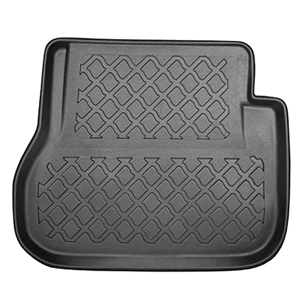 Conjunto de tapetes de bagageira e tapetes de carro feitos sob medida para Volkswagen Caddy Startline Combo (2004-10.2020) - 5 lugares; chapa de metal nas paredes laterais do porta-malas