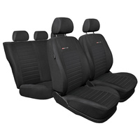 Conjunto de capas para bancos de carro Ford Focus III Hatchback, Combo, Sedan (2011-2018) não há capa para o apoio de braços traseiro - E4