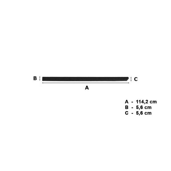 Fitas laterais compatíveis com Suzuki Jimny SUV (2019-....) - (produto consiste em apenas 2 partes)