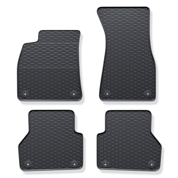 Tapetes de borracha para automóveis Audi A6 C8 Limusine, Avant (2018-....) - preto - 4 pcs.