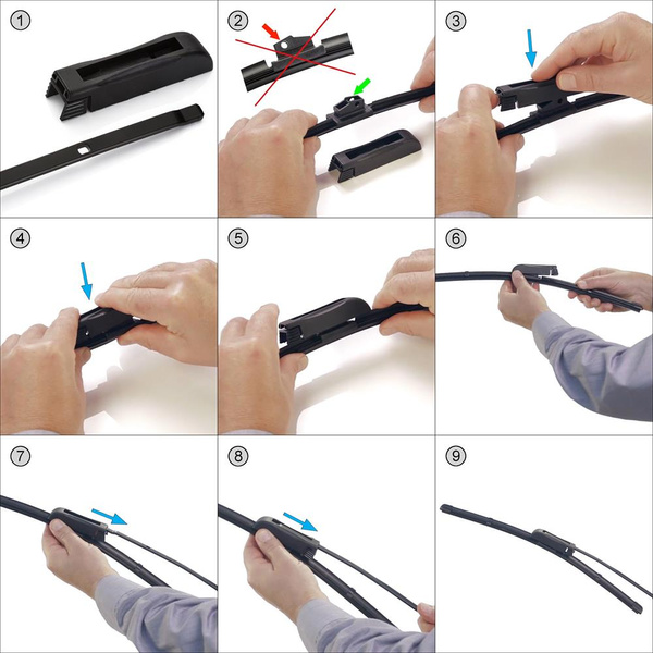 Escovas limpa-vidros para pára-brisas para Renault Clio III Grandtour, Hatchback (06.2005-12.2015) - planas