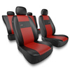 Capas de carro universais para Suzuki SX4 I, II (2006-2019) - vermelho