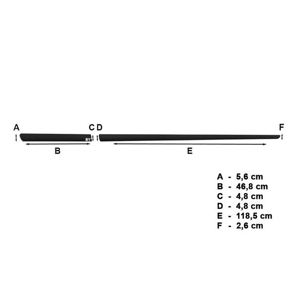 Fitas laterais compatíveis com Honda Civic Hatchback (3 portas) - (2006-2011)