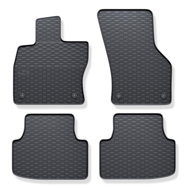 Tapetes de borracha para automóveis Cupra Formentor Crossover (2020-....) - preto - 4 pcs.