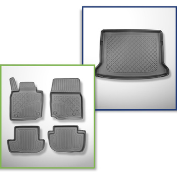 Conjunto de tapetes de bagageira e tapetes de carro feitos sob medida para Mazda