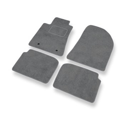 Tapetes de veludo para carros Toyota Avensis II Combo, Liftback, Sedan (2003-2008) - Tapetes para carros cinza